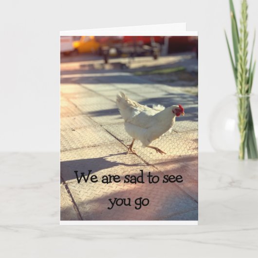 君が行くのを見て私たちは悲しい カード (正面)