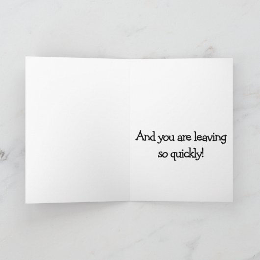 君が行くのを見て私たちは悲しい カード (内部)