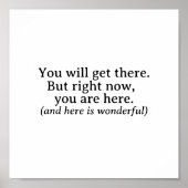 君が行けばシンプル感動的引用文 ポスター (正面)