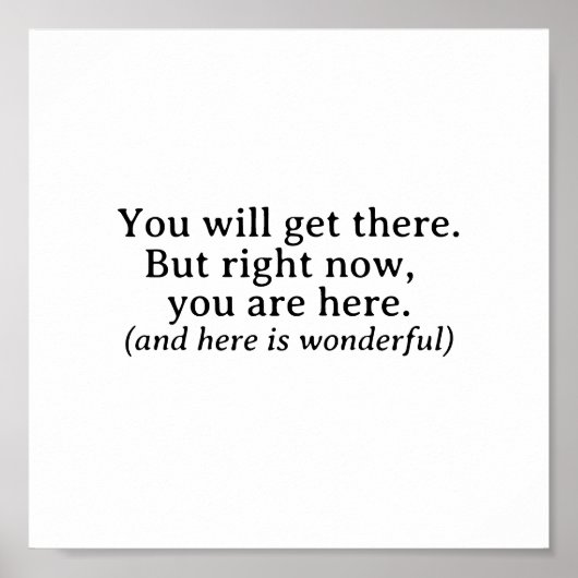 君が行けばシンプル感動的引用文 ポスター (正面)