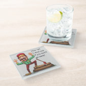 君が行恋しく思くなもしら遠くに ガラスコースター (アングル)