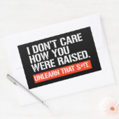 君が角気に棒を持ち上げたわけじゃない 長方形シール (封筒)