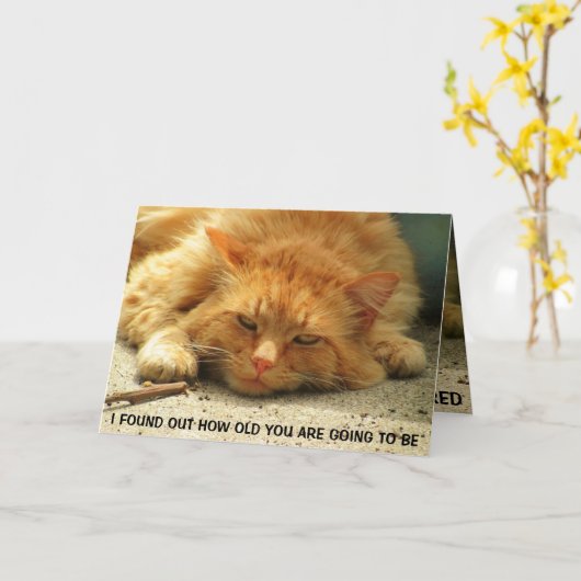 君くらいの年だと笑って寝た カード (黄色い花)