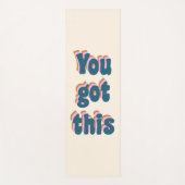 君こ得の励まやる気を起こさせるし引用文 ヨガマット (正面)