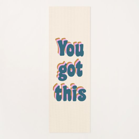 君こ得の励まやる気を起こさせるし引用文 ヨガマット (正面)