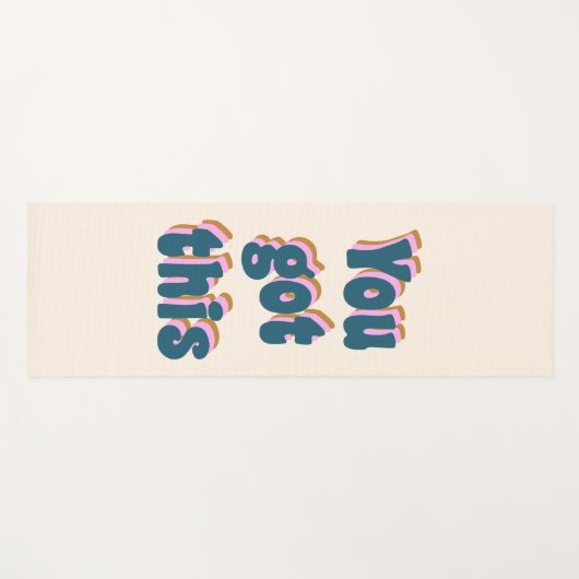 君こ得の励まやる気を起こさせるし引用文 ヨガマット (正面(横))