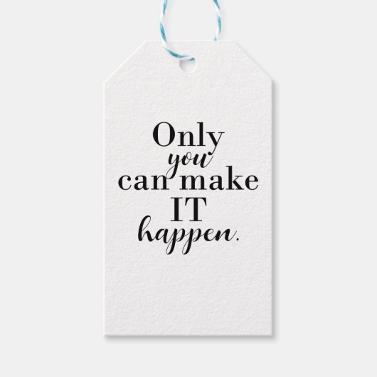 君だけならできるパーソナライズされたカスタム ギフトタグ (正面)