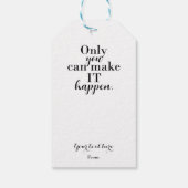 君だけならできるパーソナライズされたカスタム ギフトタグ (裏面)