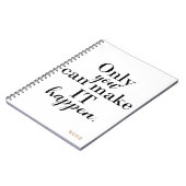 君だけならできるパーソナライズされたカスタム ノートブック (左側)