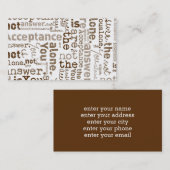 君だけの単語コラージュじゃない 名刺 (正面/裏面)