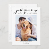 君とペットの犬だけ結婚でデートを済ませる 案内ポストカード (正面/裏面)