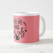 君と僕と猫 ジャンボコーヒーマグカップ (正面右)