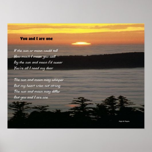 君と僕は一つだ ポスター (正面)