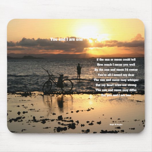 君と僕は一つだ マウスパッド (正面)