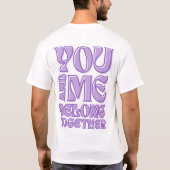 君と僕は一緒だ Tシャツ (裏面)