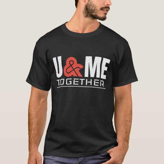 君と僕は一緒に Tシャツ (正面)
