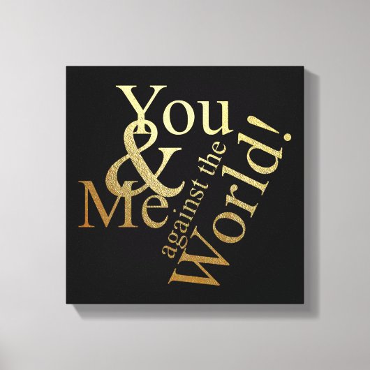 君と僕は反対だ キャンバスプリント (正面)