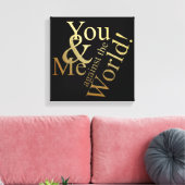 君と僕は反対だ キャンバスプリント (インサイチュ (リビング))