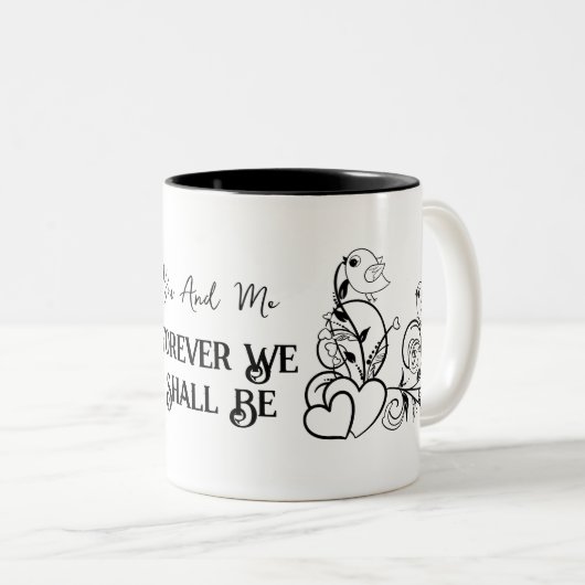 君と僕は永遠にバレンタインデーになる ツートーンマグカップ (正面右)