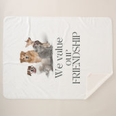 君と友情を重んずる シェルパブランケット (正面(横))