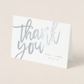 君と君の夫感謝してい人が箔を実在写した 箔カード (正面)