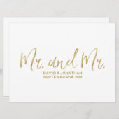 「君と君」 結婚徴候 |スタイリッシュ金ゴールドゲイ (正面/裏面)