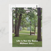 君なしでは人生は同じではない ポストカード (正面/裏面)