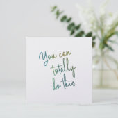 君ならできるよ 5.25 x 5.25 カード (スタンド正面)