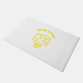 君にできることなら何でもフェタ・チーズ・プおもしろいンが出来る ドアマット (アングル)