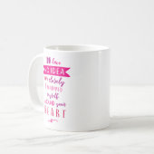 君にはアイディアがない私は包まれた... コーヒーマグカップ (正面左)