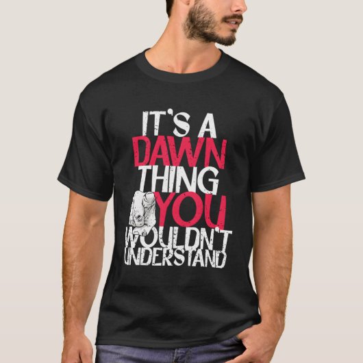 君には分からないことは夜明けだ Tシャツ (正面)