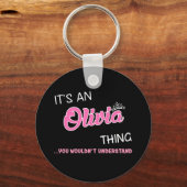 君には分からないようなオリビアの話だ キーホルダー (正面)