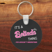 君には分からないようなベリンダの仕業だ キーホルダー (正面)