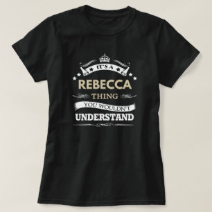 君には分からないようなレベッカだ Tシャツ