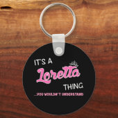 君には分からないようなロレッタだ キーホルダー (正面)