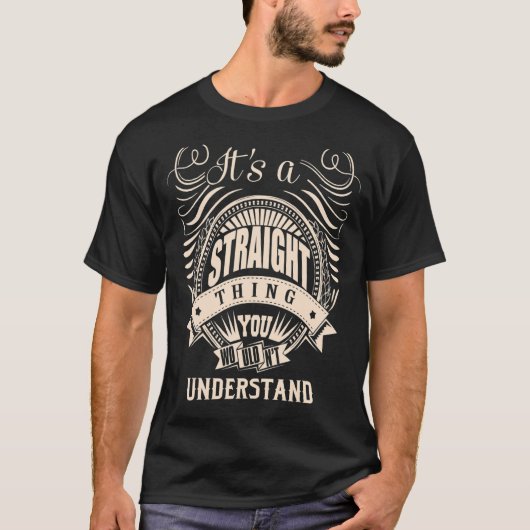 君には分からないストレートな事だ Tシャツ (正面)