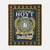 君には分からない事だ フリースブランケット (正面)