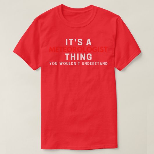 君には分からない気象学者だ Tシャツ (デザイン正面)
