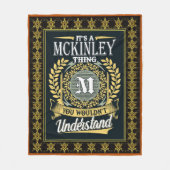 君には理解できないのがマキンリーだ フリースブランケット (正面)