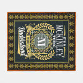 君には理解できないのがマキンリーだ フリースブランケット (正面(横))