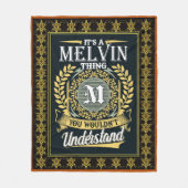 君には理解できないような快活な事だ フリースブランケット (正面)