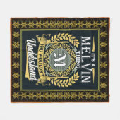 君には理解できないような快活な事だ フリースブランケット (正面(横))