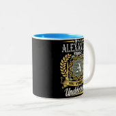 君には理解できないアレキサンダーの存在だ ツートーンマグカップ (正面右)