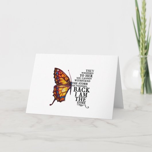 君には耐えられぬと彼らは彼女にささやいた カード (正面)