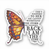 君には耐えられぬと彼らは彼女にささやいた シール (正面)