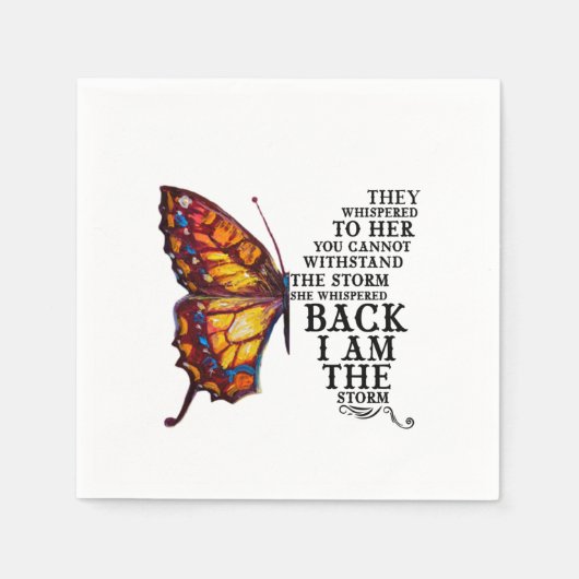 君には耐えられぬと彼らは彼女にささやいた スタンダードカクテルナプキン (正面)