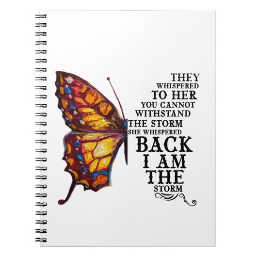 君には耐えられぬと彼らは彼女にささやいた ノートブック (正面)