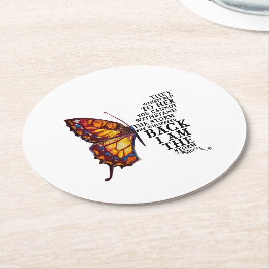 君には耐えられぬと彼らは彼女にささやいた ラウンドペーパーコースター (アングル)