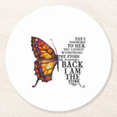 君には耐えられぬと彼らは彼女にささやいた ラウンドペーパーコースター (正面)