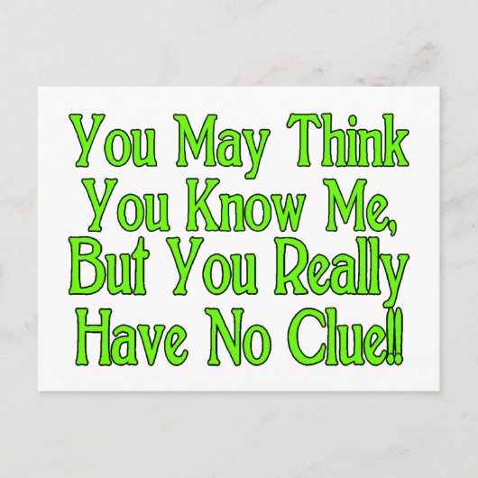 君には見当が付かぬ ポストカード (正面)